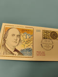 Enveloppe premier jour d?émission FDC Traité de Paris 1983 illustration Franklin