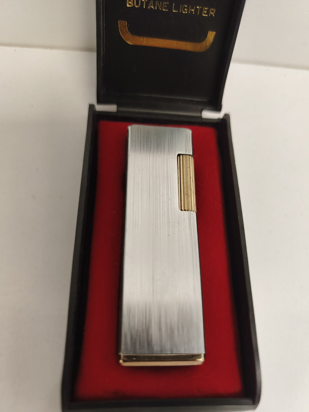 Briquet ancien Ceto butane, finition brossée, étui d?origine, vintage 70s