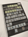 Lot timbres anciens France oblitérés, diverses valeurs, collection philatélie