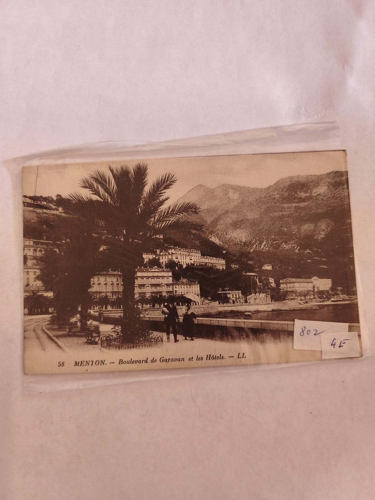 Carte postale ancienne vintage Menton Côte d?Azur rétro collection France