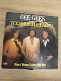Vinyle 45 tours Bee Gees Too Much Heaven / Rest Your Love On Me pochette couleur