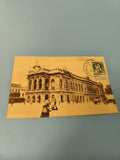 Carte postale ancienne CPA Anvers Théâtre Flamand architecture rétro timbre