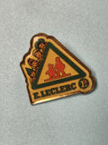Vintage pin's E.Leclerc école sécurité enfants triangle rétro collection
