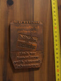 Plaque typographique publicitaire vintage Splendesto vêtement, impression rétro