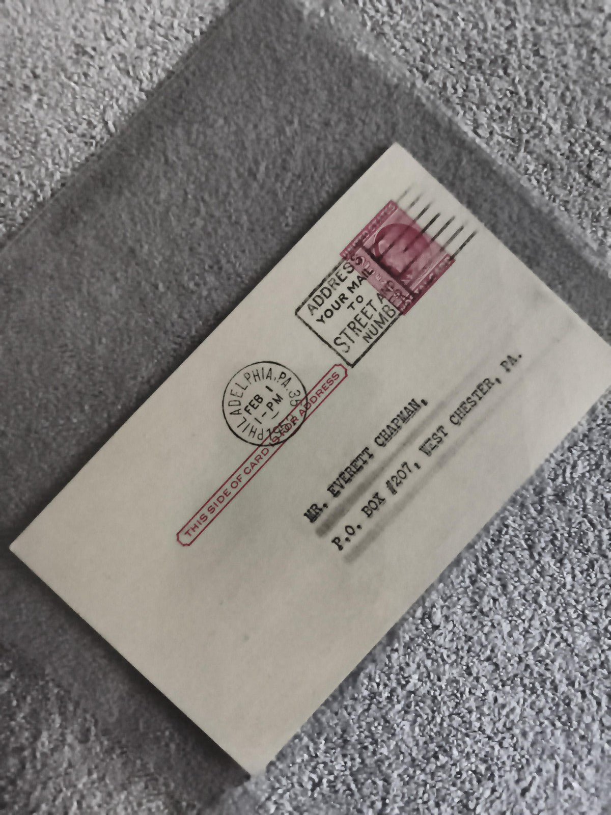 Lettre affranchie USA 3c Lincoln Philadelphia 1952 timbre oblitéré Philatélie