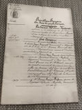 Ancien document manuscrit notarié 1876 République Française vente