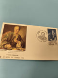 Enveloppe premier jour d?émission FDC Journée du Timbre 1984 Diderot timbre bleu