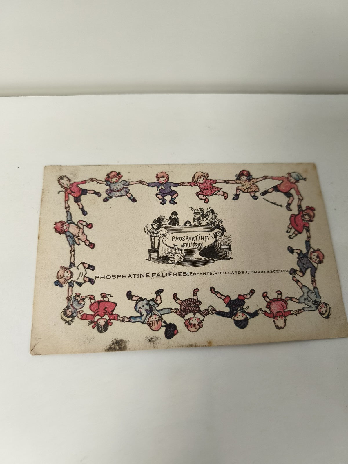 Carte postale vintage ancienne Phosphatine Falières collection rétro France
