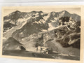 Carte postale ancienne montagne Alpes chalet CPA photo noir et blanc vintage