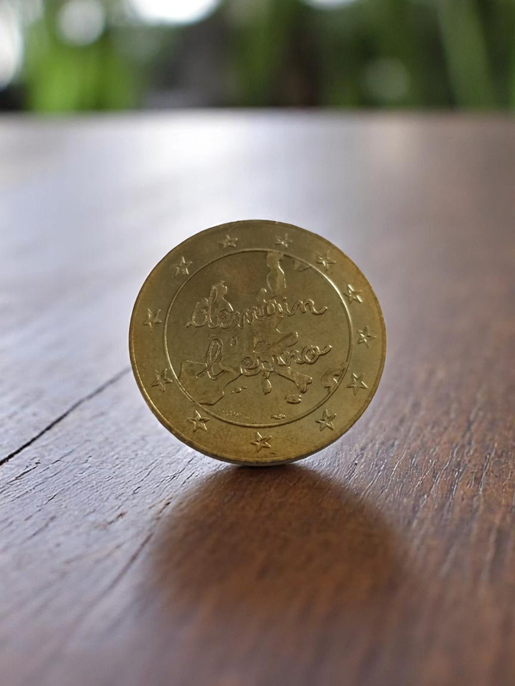 Jeton Monnaie Euro E.LECLERC France demi-euro vintage numismatique