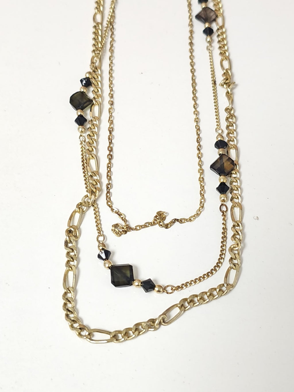 Collier rétro ancien fantaisie, bijou vintage pour collectionneur ou amateur