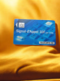 Carte téléphonique vintage Télécarte 50 Signal d’Appel rétro bleu France