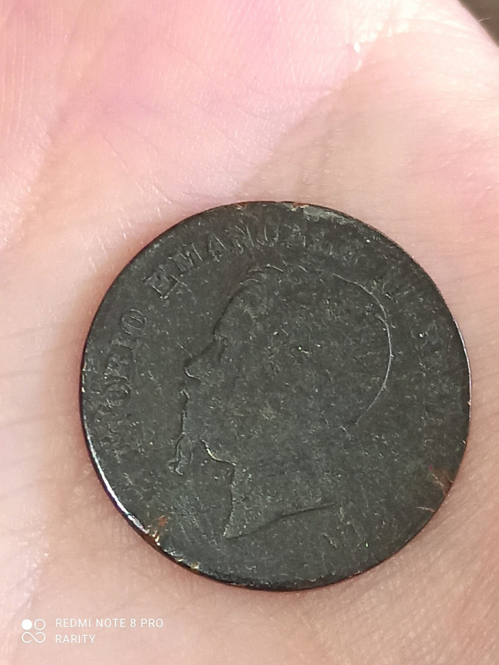 Pièce 5 Centesimi Royaume d'Italie 1861 Victor Emmanuel II monnaie italienne