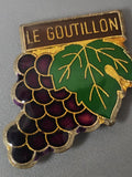 Pin's rétro ancien Le Goutillon badge collection vintage objet publicitaire Fran