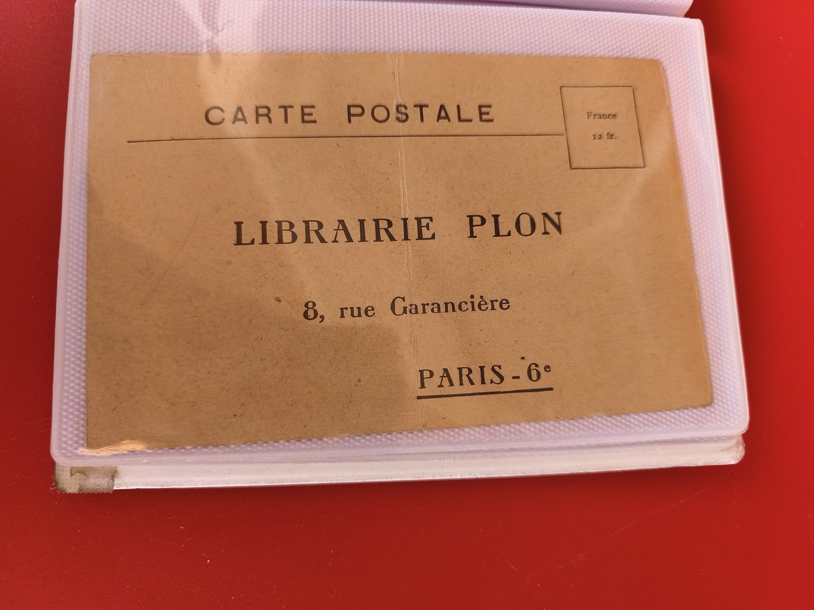 Carte postale ancienne Librairie Plon Paris 6e vintage ? 8 rue Garancière