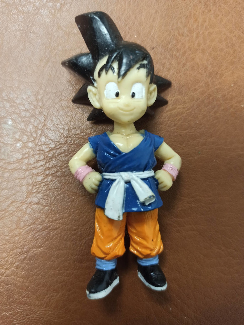 Figurine Dragon Ball Z Son Goku rétro vintage, jouet ancien DBZ bleu orange