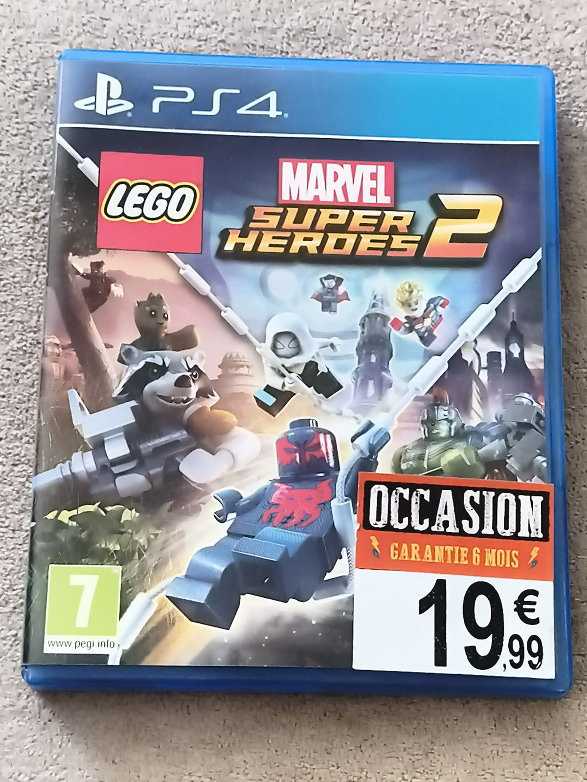 Jeu PS4 LEGO Marvel Super Heroes 2 PlayStation, boîte d'origine, PEGI 7