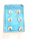 Vintage boutons dorés Marine Nationale France anciens, collection militaire rétr