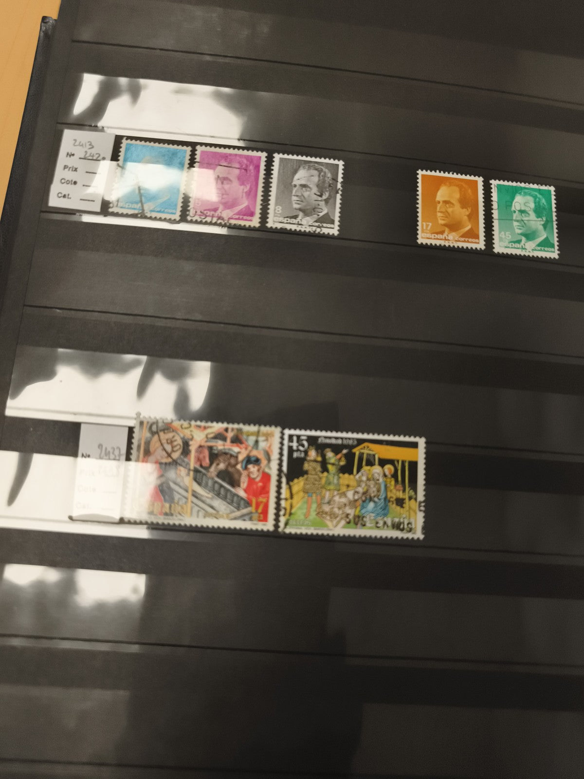 Timbres Espagne Juan Carlos I et thématiques, lot 7, philatélie espagnole