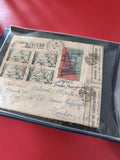 Ancienne enveloppe oblitérée Toulon 1944 timbres France collection philatélie