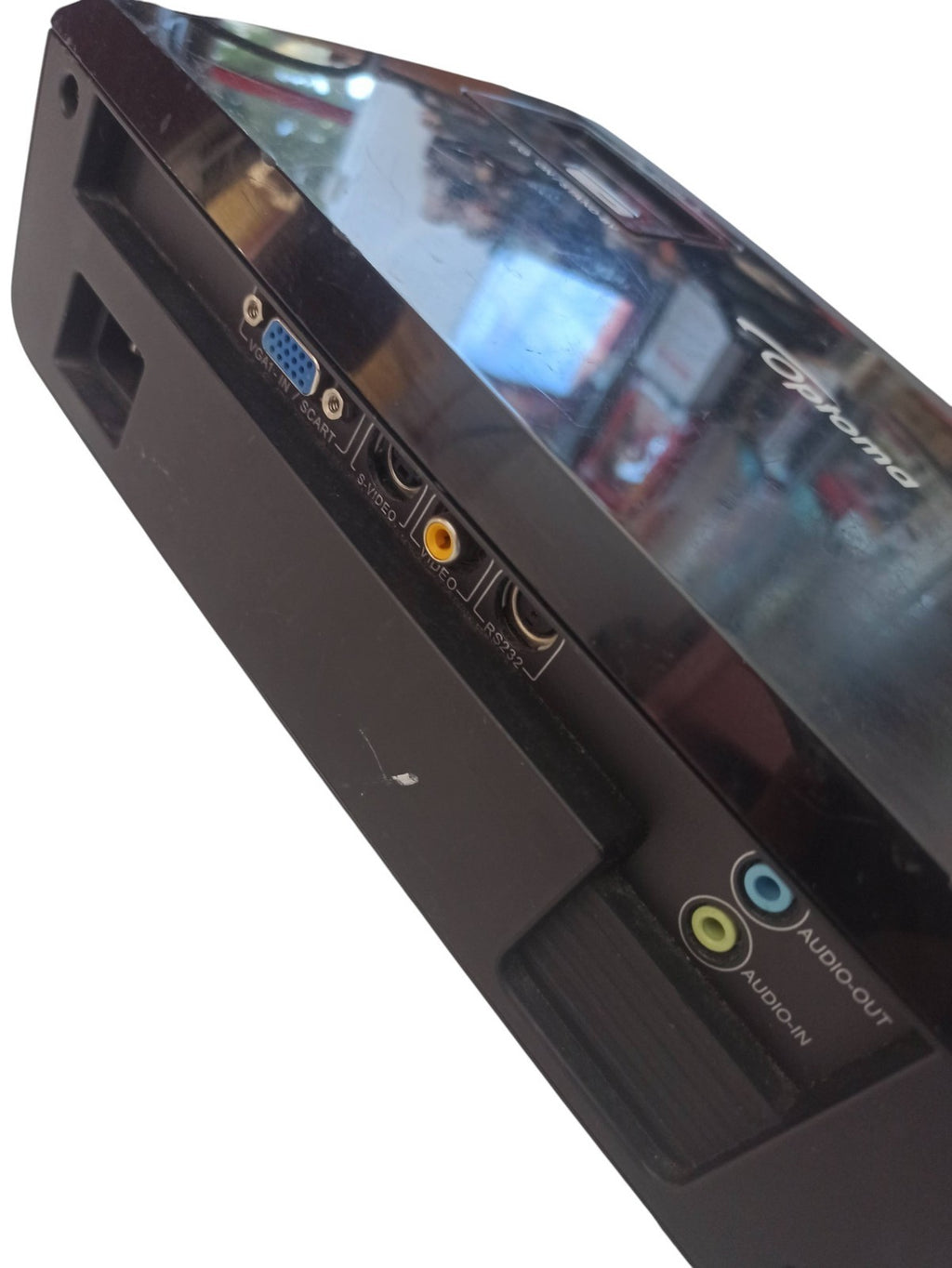 Projecteur vidéo Optoma DLP noir rétro, vidéoprojecteur cinéma d’occasion