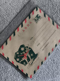 Enveloppe aérienne URSS patinage artistique illustrée philatélie (Ref 27)