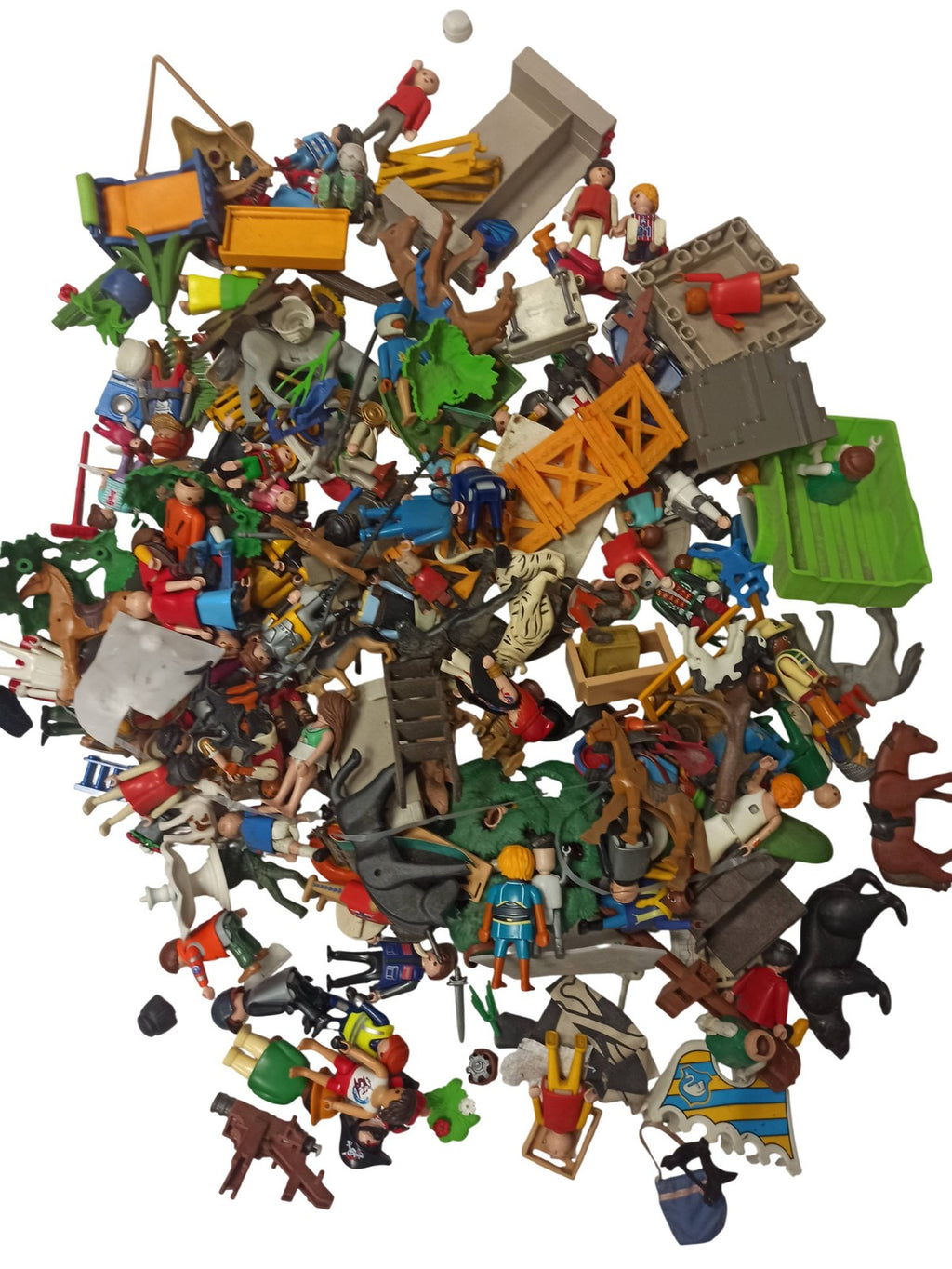 Lot rétro Playmobil ancien, gros vrac figurines et accessoires collection vintag