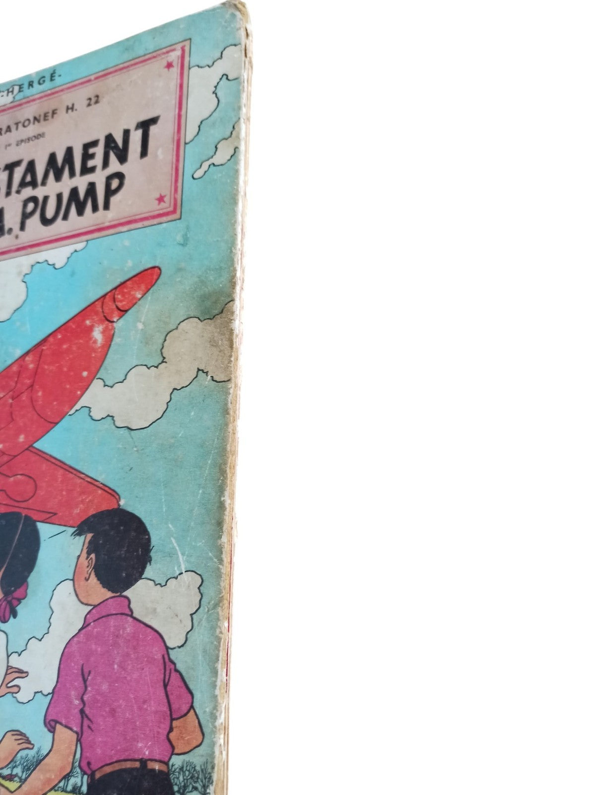 Bande dessinée Le testament de M. Pump Hergé Casterman édition vintage rare