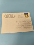 Ancienne enveloppe philatélie oblitérée Manosque timbre 1986 collection