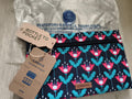 Pochette avant Cabaia motif floral zip 24 cm neuve sac accessoire