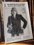 Patron couture vintage Modes de Paris N°1392 veste femme rétro années 70