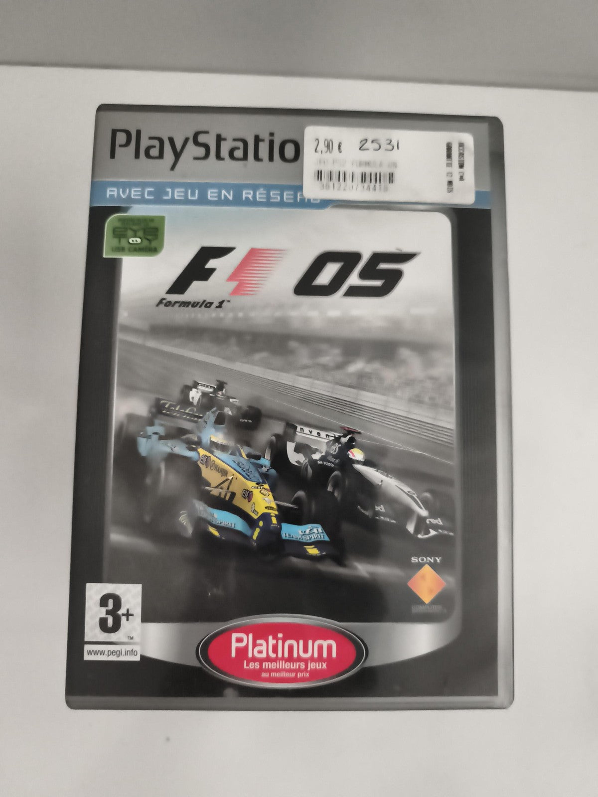 Jeu PS2 F1 05 Platinum Sony PlayStation, Formule 1, sans notice