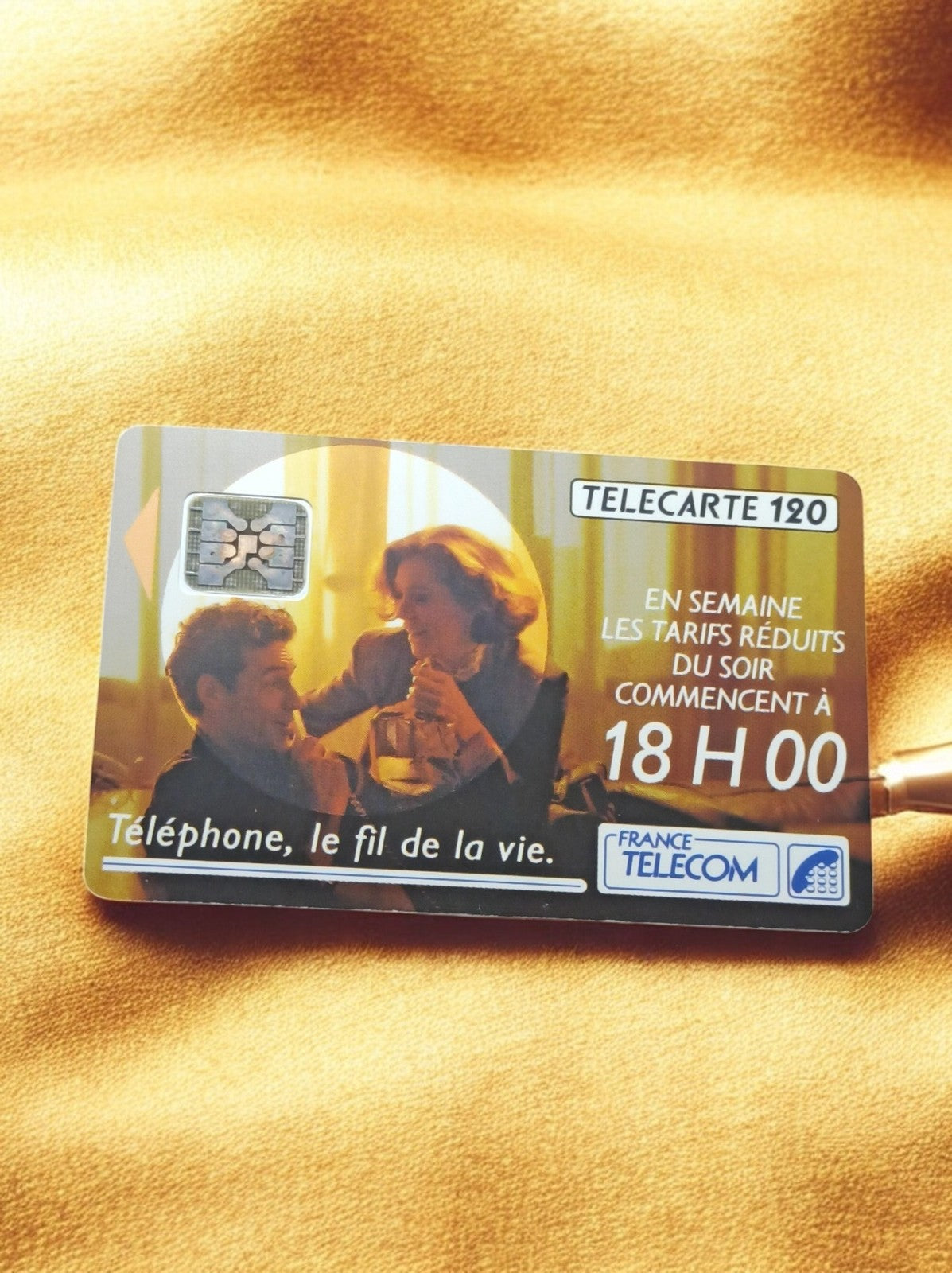 Télécarte 120 unités France Télécom vintage, photo pub, années 90, carte télépho