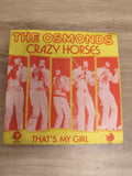 Vinyle 45T The Osmonds Crazy Horses / That's My Girl pochette jaune rouge (Ref 1