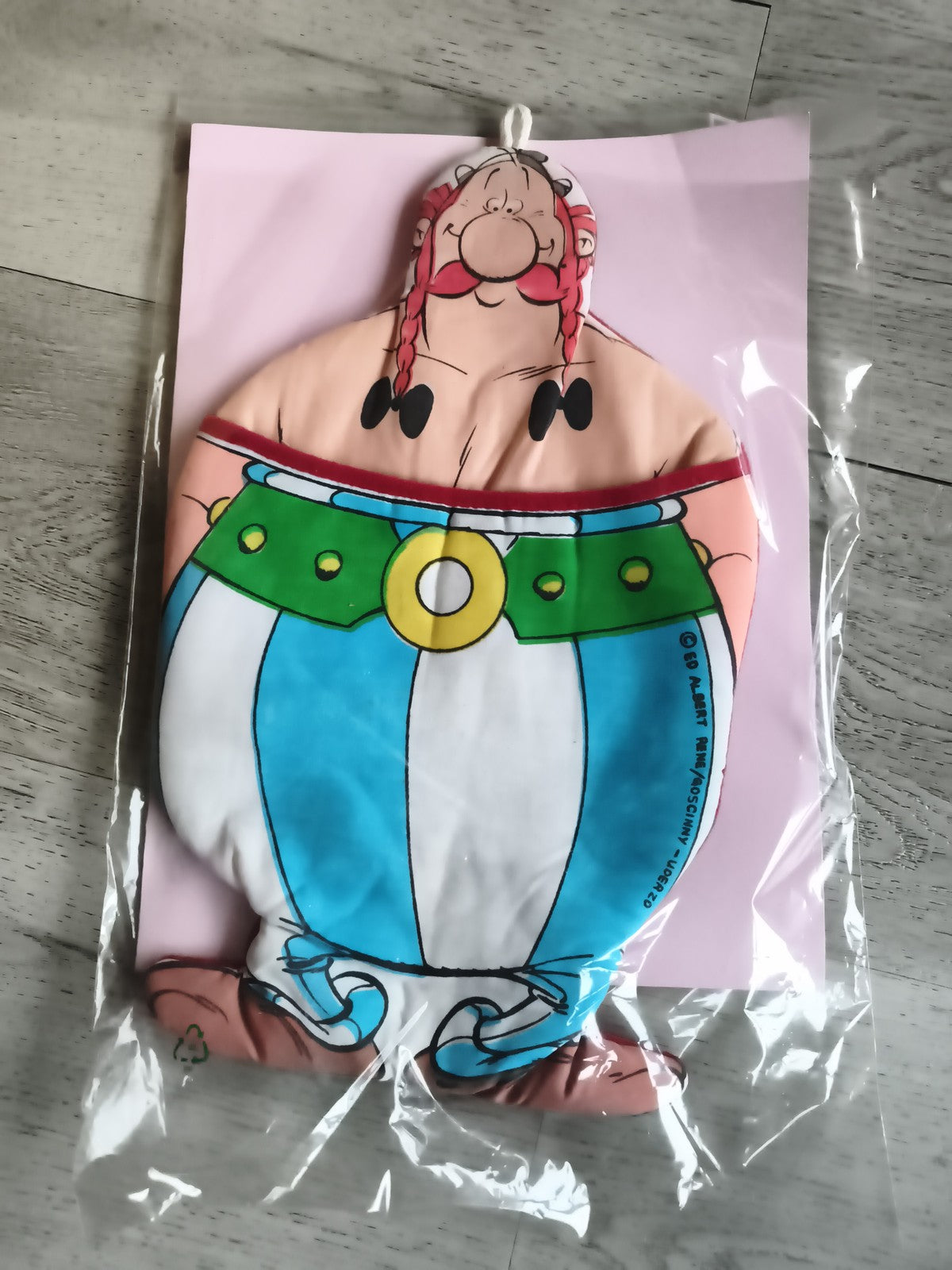 Peluche plate Obélix vintage Parc Astérix dessin animé rare