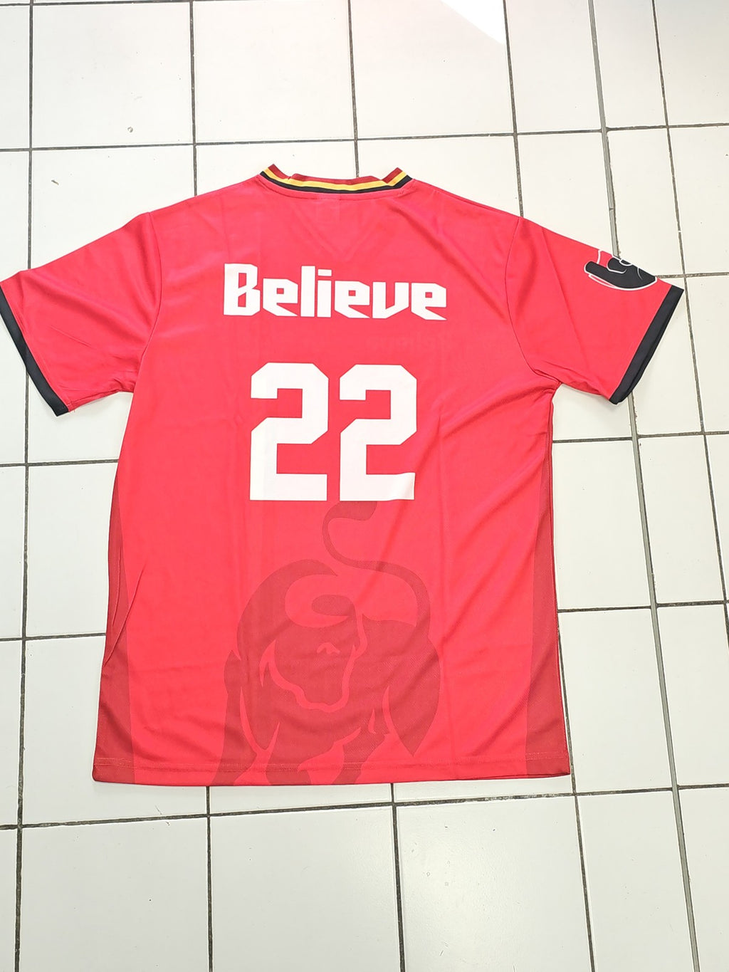 Maillot football Believe Red Devils Jupiler Qatar 2022 supporter Belgique M