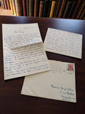 Lettre manuscrite ancienne Marseille 1959 + enveloppe vintage intime années 50