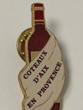Vintage pin's ancien Coteaux d'Aix-en-Provence badge rétro collection vin France