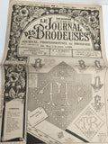 Journal ancien broderie 1950 Le Journal des Brodeuses Lyon F. Laurent N°658
