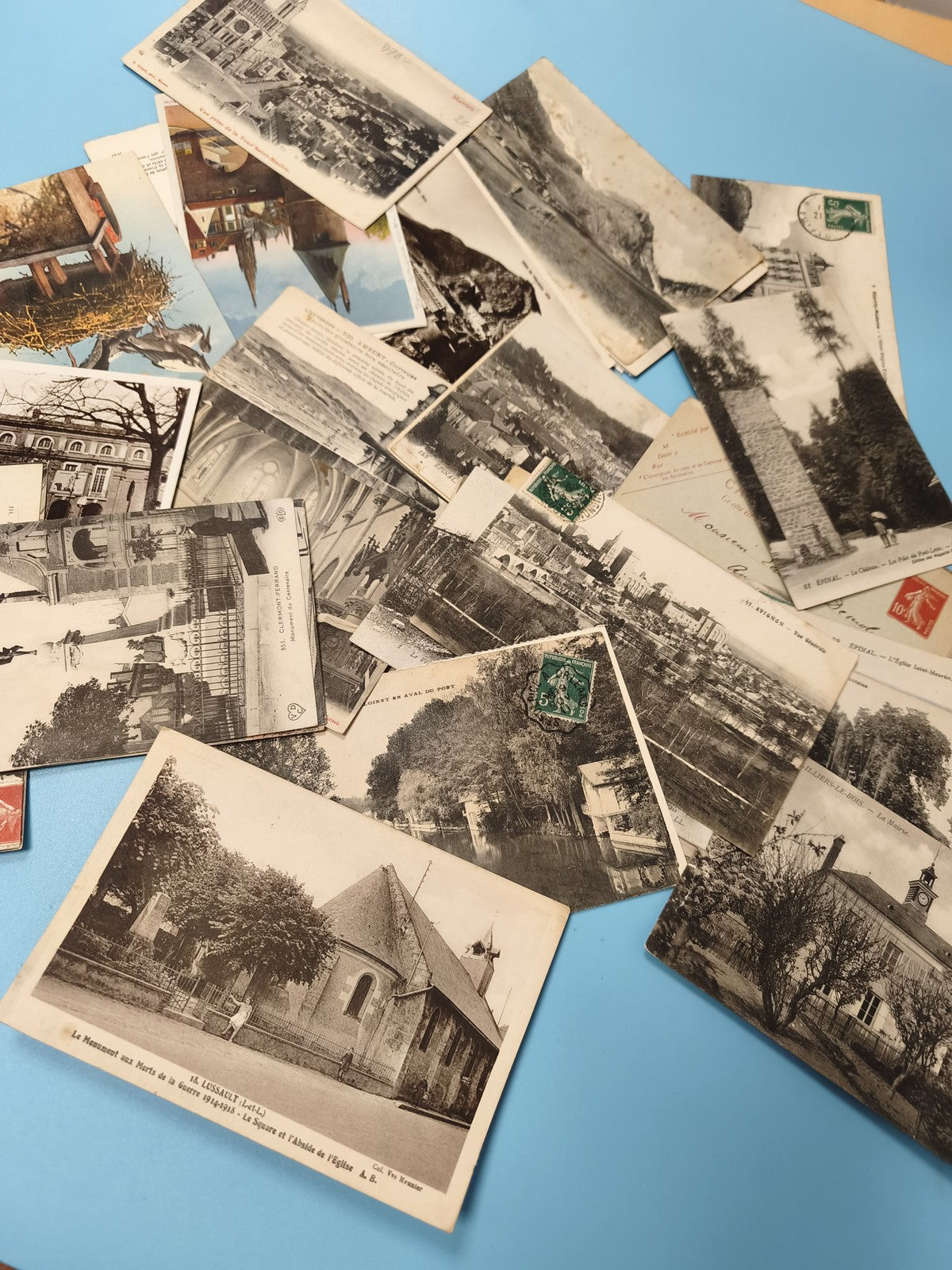 Lot cartes postales anciennes CPA divers lieux, noir et blanc et couleurs (Ref 2