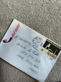 Lettre oblitérée Congo 1981 timbre 15F avion philatélie France