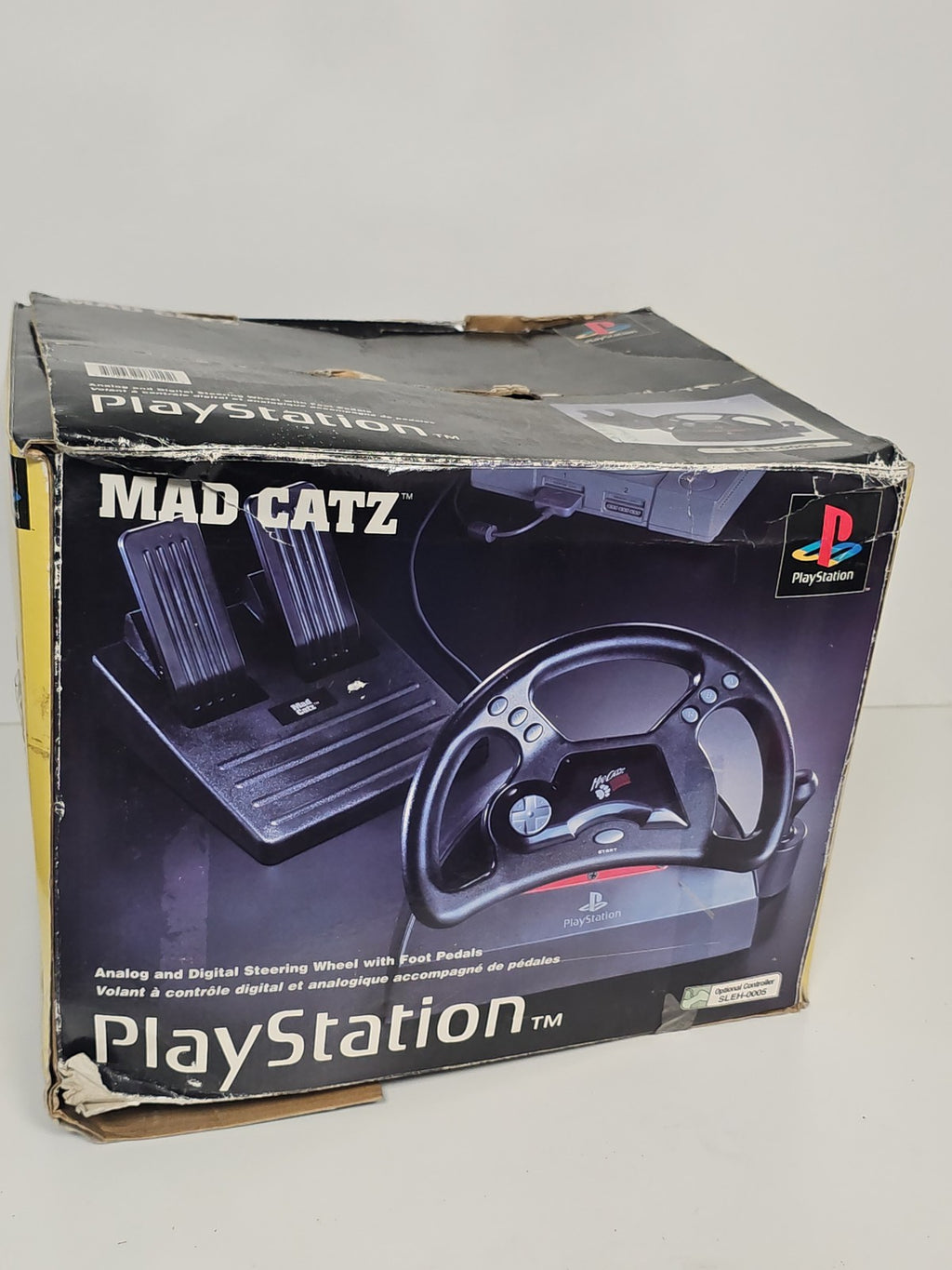 Volant Mad Catz PS1 en boîte d'origine pour console Playstation, accessoire gami