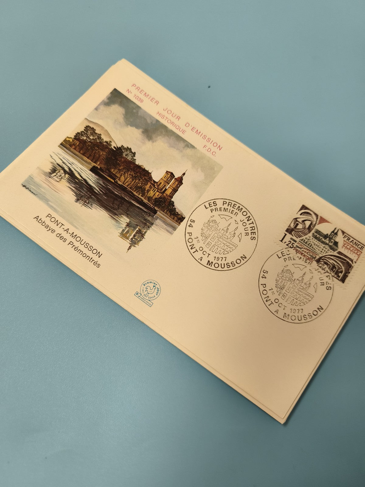 Enveloppe FDC premier jour d?émission Pont-à-Mousson Abbaye illustration
