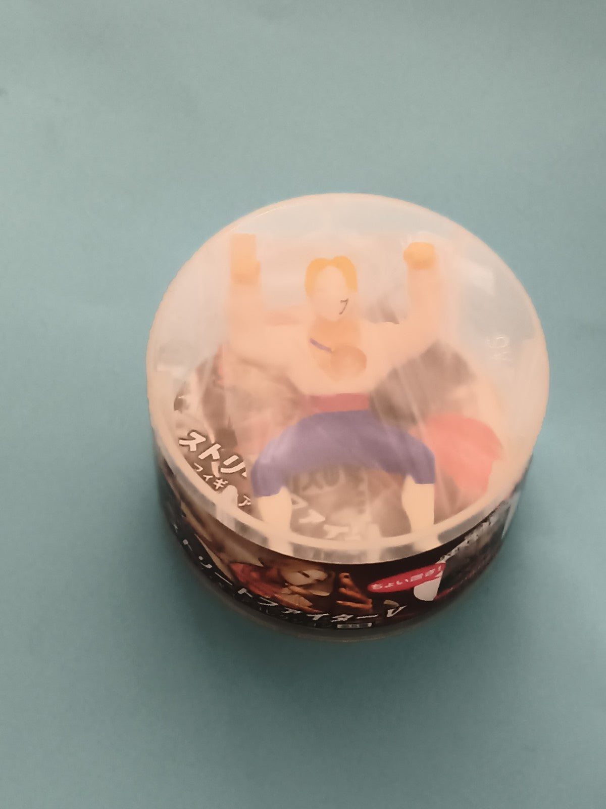 Figurine capsule Street Fighter Ken jouet japonais gashapon blister