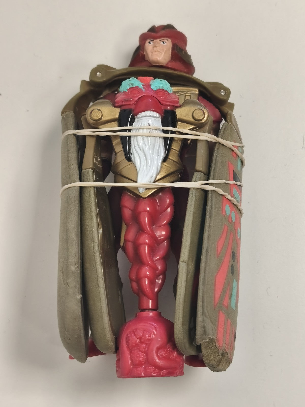Figurine articulée Dragon Flyz Z'Neth rouge Galoob LGTI 1995 dessin animé TV