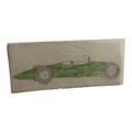 Dessin original voiture Scalextric Dinky Toys sur calque vert, vintage rare