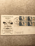 Enveloppe 1er jour 1957 Conservation Series USA timbres Whooping Crane Philatéli