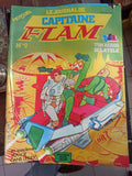Magazine vintage Capitaine Flam N°9 TF1 années 80 mensuel science-fiction rétro