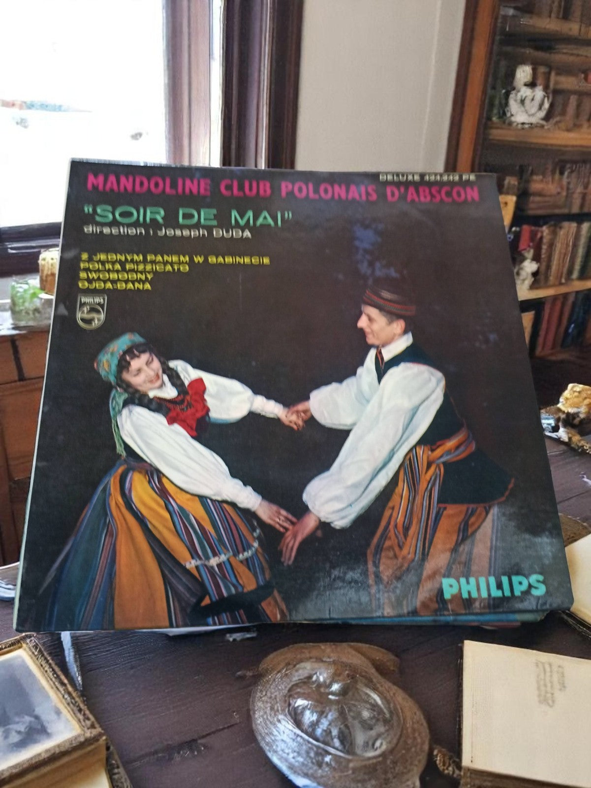 Disque vinyle 33T Mandoline Club Polonais Soir de Mai Philips vintage