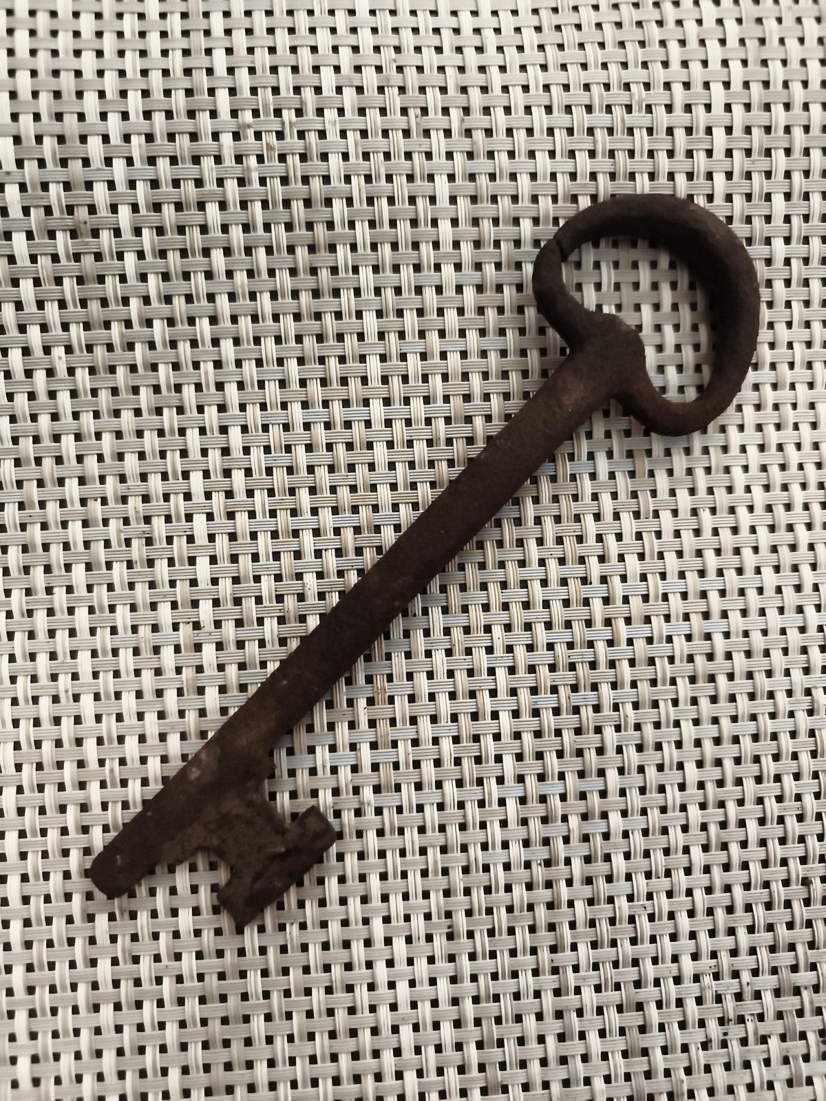 Clé ancienne de château en métal, grande clé vintage serrure porte